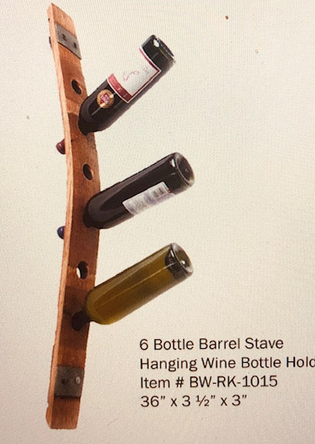 Wine Barrel Stave Wine Bottle Rack BW106