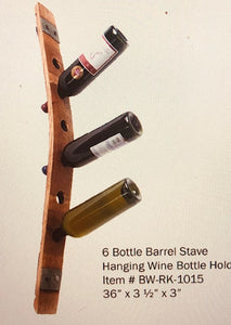 Wine Barrel Stave Wine Bottle Rack BW106