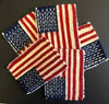 Coasters With Woven American Flag