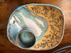 Turquoise & Tan Platter 101 By Judy Mohr